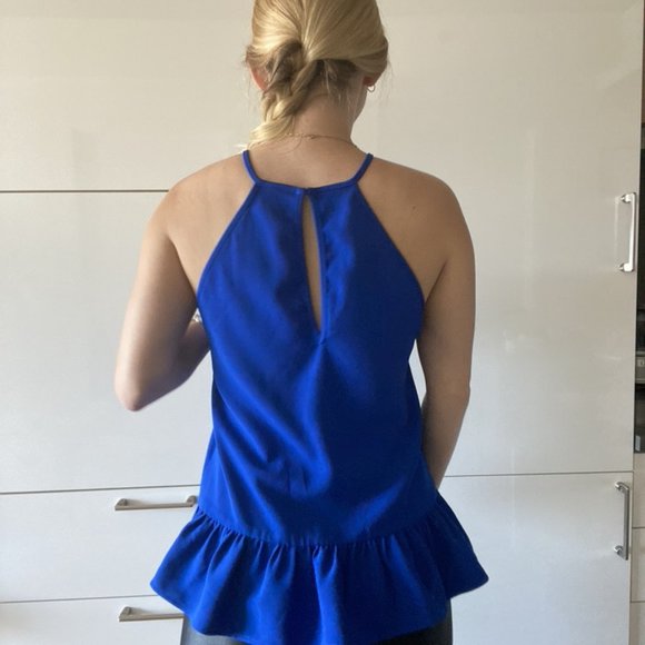 Amanda Uprichard Cobalt w/ Ruffle Hem Petite - Picture 6 of 6